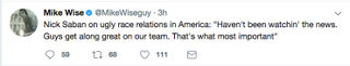 Illustration for article titled ESPN's Mike Wise Tweets Nick Saban Quotes, Later Announces They're Sarcastic And Deletes